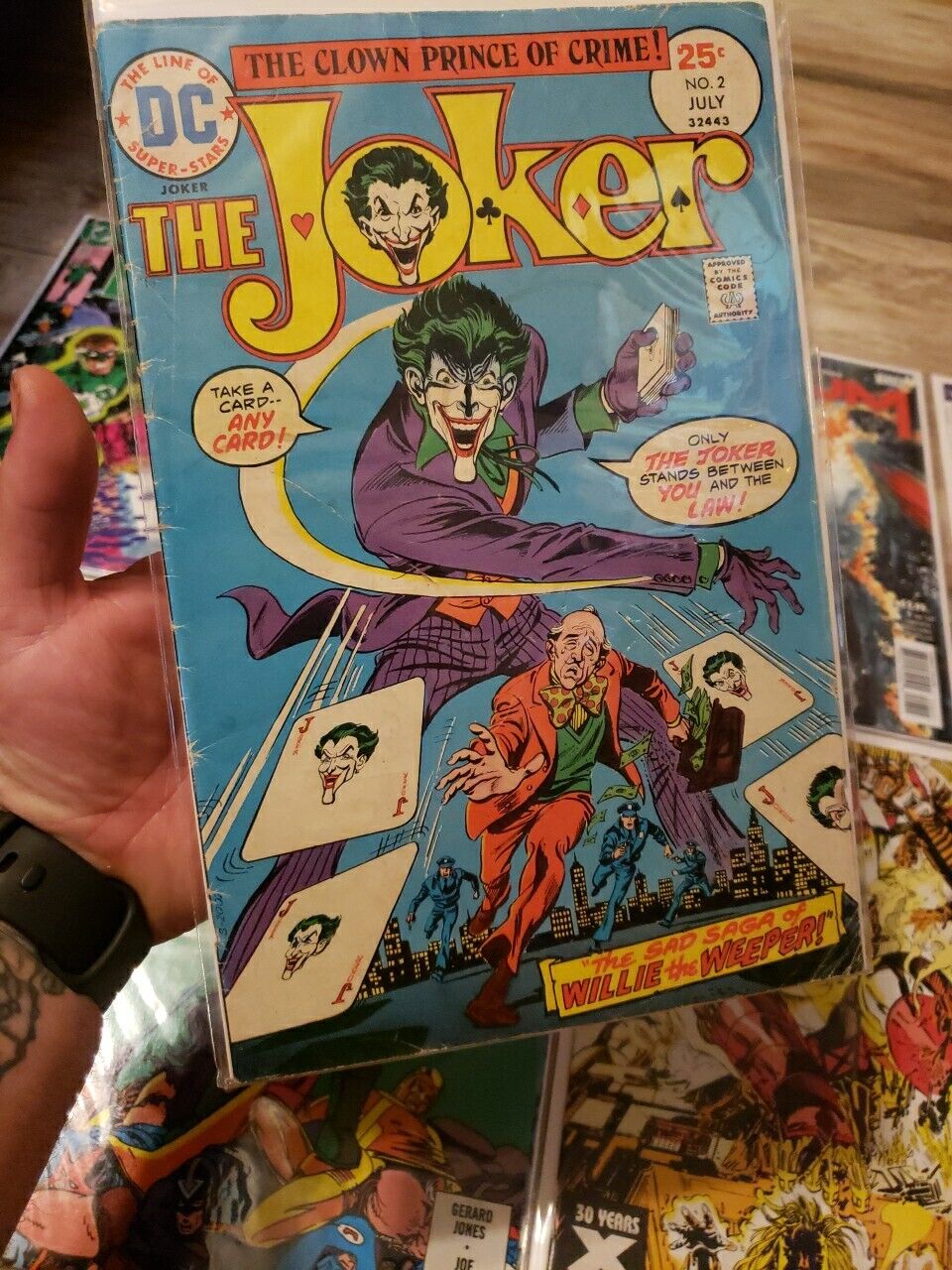 50 Comic Book Lot 5 Marvel DC Cable Wolverine Superman Xmen JOKER #2 1975 Green 