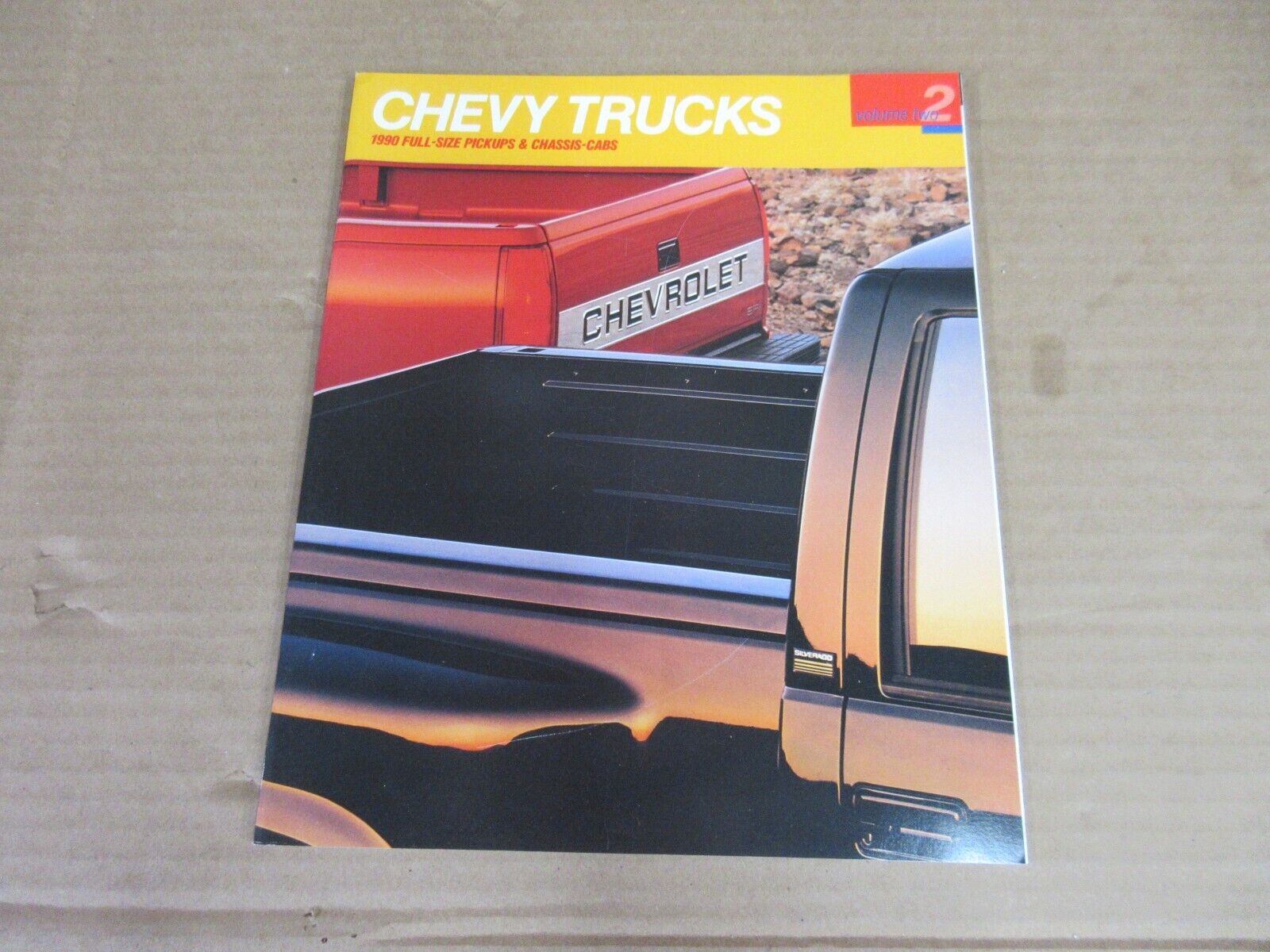 Vintage 1990 Chevy Trucks Full Size Pick-Ups and Chassis Cars Vol 2 Brochure  E2