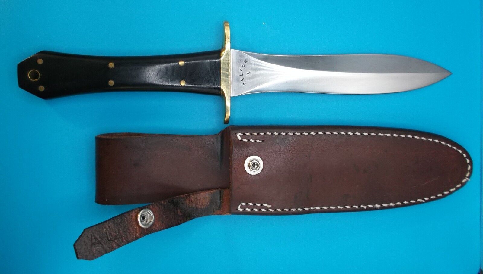 De Leon Custom Knife - 6” AL Dagger w/sheath