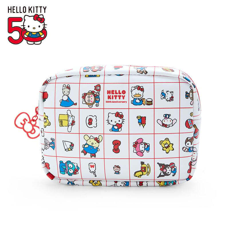 Sanrio Characters  Pouch  Hello Kitty 50th Anniversary Japan 70\'s design