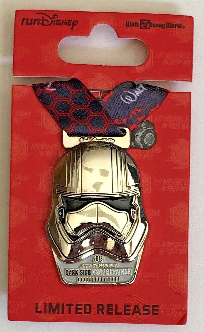  RunDisney Star Wars Dark Side Half Marathon 2018 Medal Pin Captain Phasma