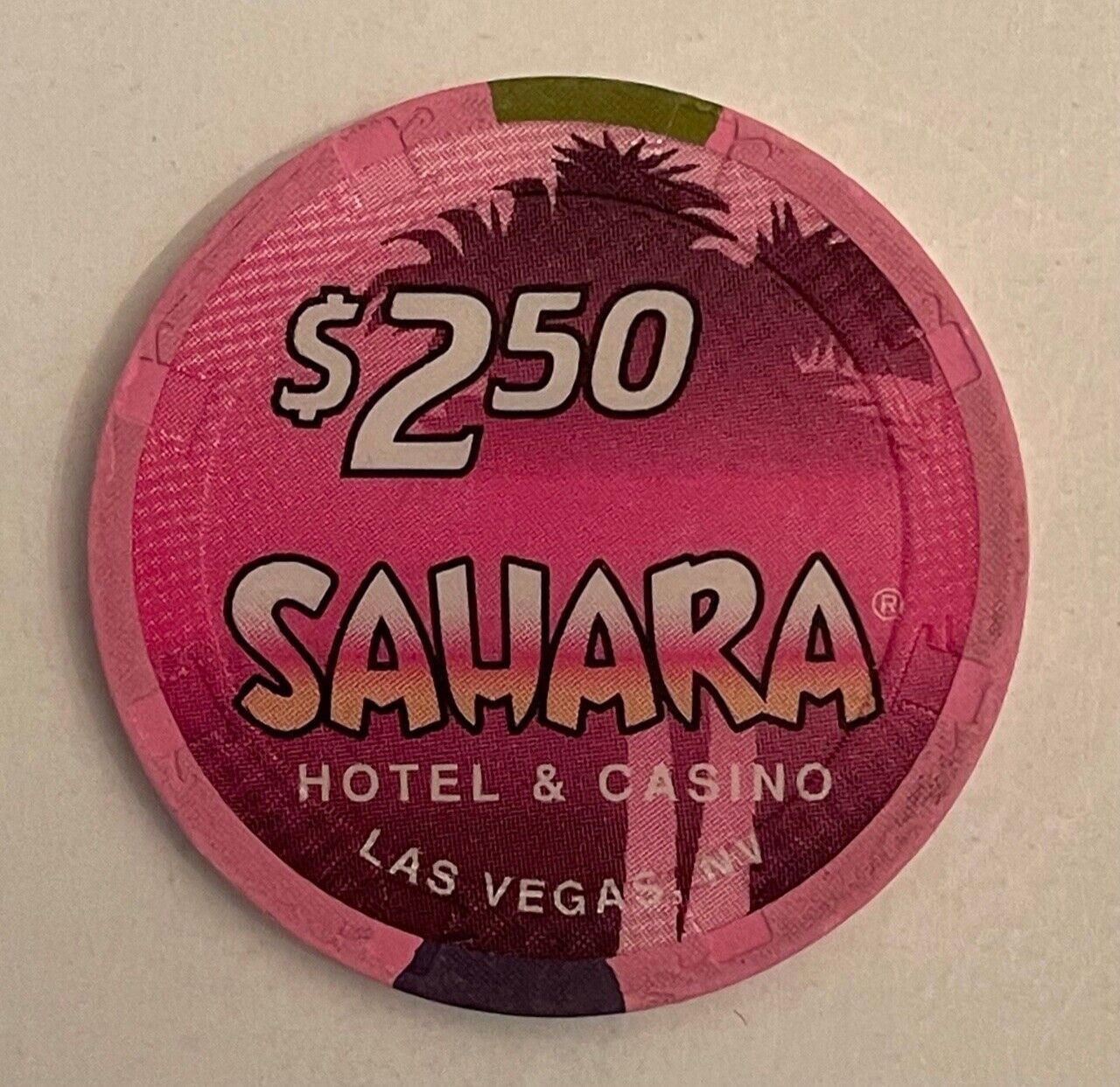 Sahara $2.50 Hotel Casino Chip Las Vegas Nevada