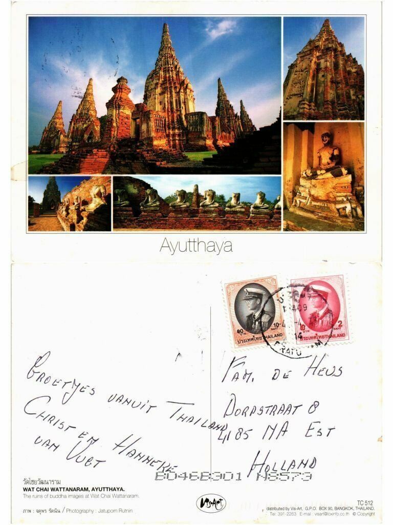 CPM AK THTHAILAND-Ayutthaya-Wat Chai Wattanaram-The ruins of Buddha (336001)