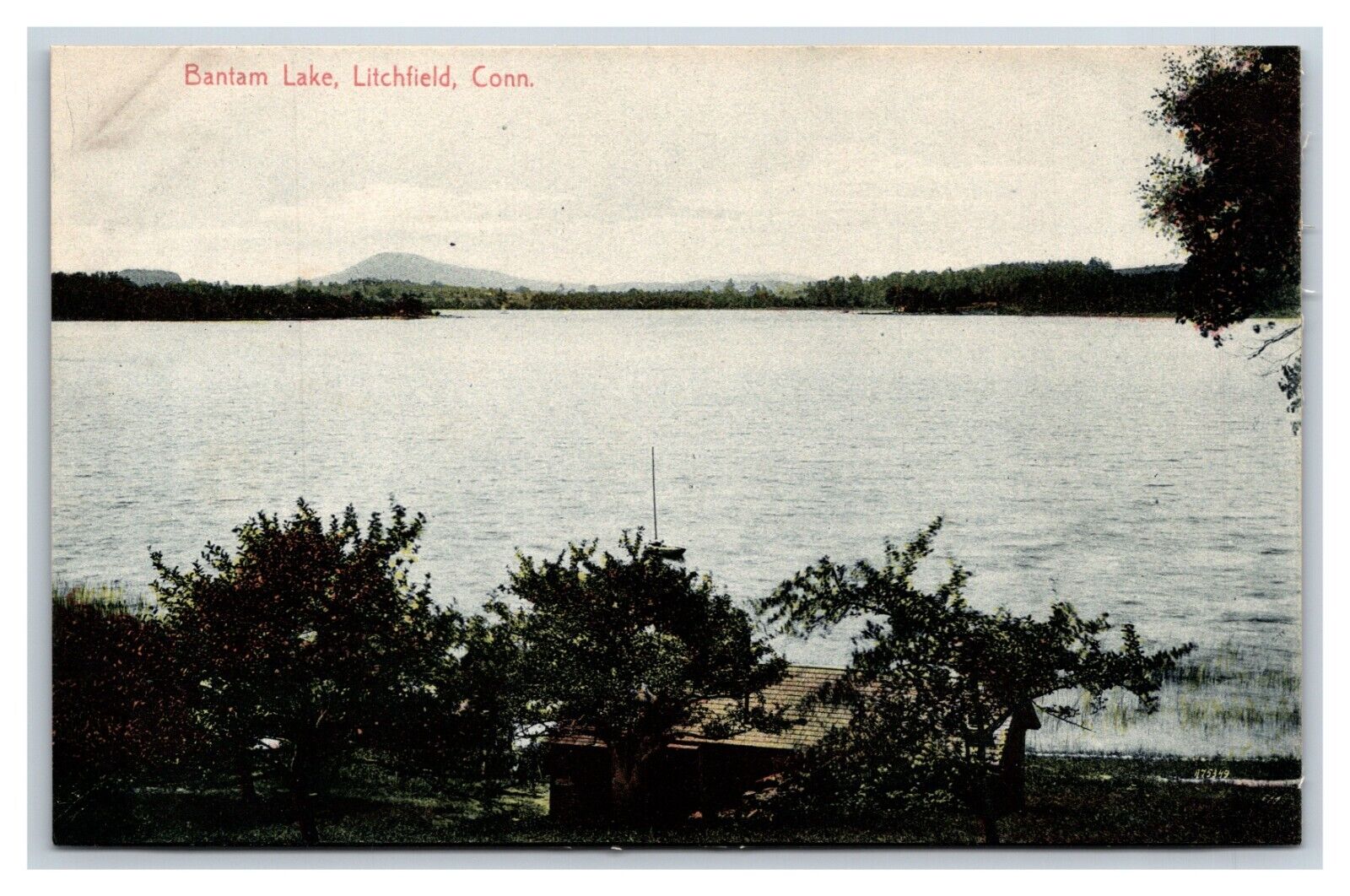 Bantam Lake View  Litchfield Connecticut CT UNP  DB Postcard G17