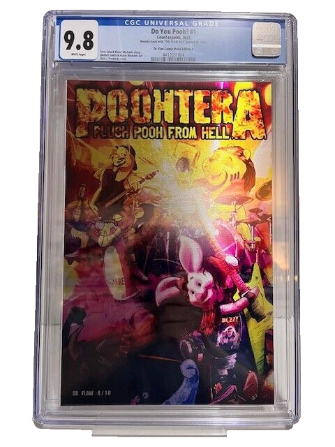 CGC 9.8 Do You Pooh Poohtera Pantera Homage -  Metal Cover Dr. Flaw 8/10