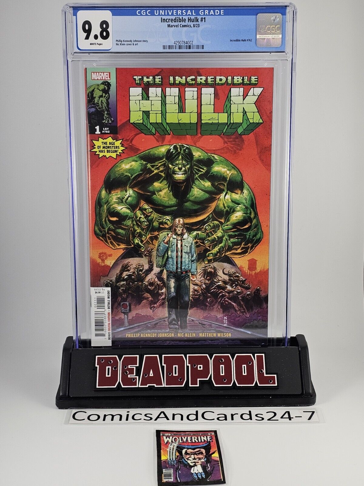 Incredible Hulk #1 #762 2023 Nic Klein CGC 9.8