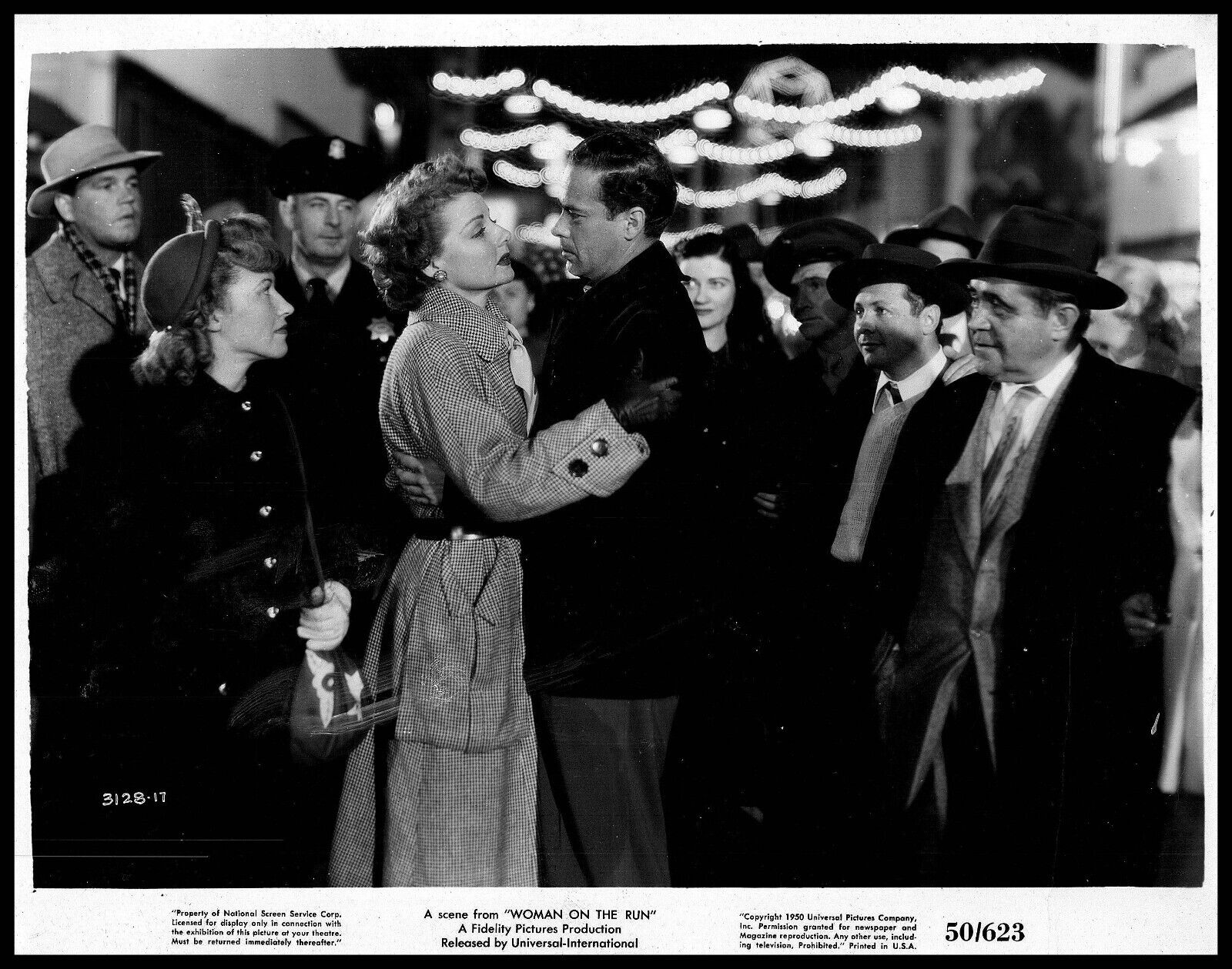 Dennis O\'Keefe + Ann Sheridan in Woman on the Run (1950) ORIGINAL PHOTO M 194