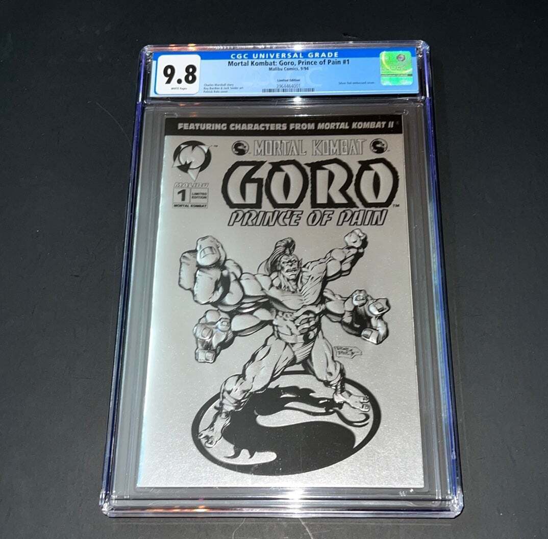Mortal Kombat Goro Prince of Pain #1 LE silver embossed cover 1994 CGC 9.8