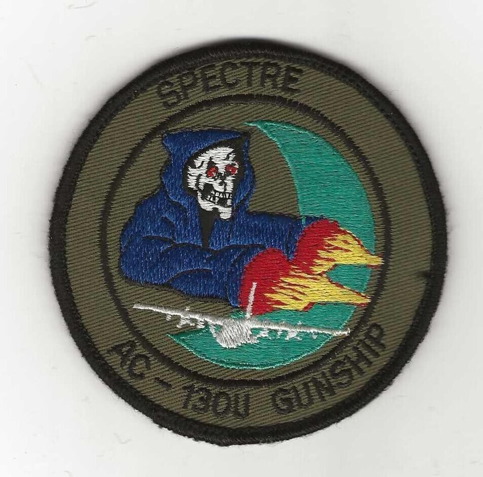 USAF SPECTRE AC-130U GUNSHIP hook backed patch