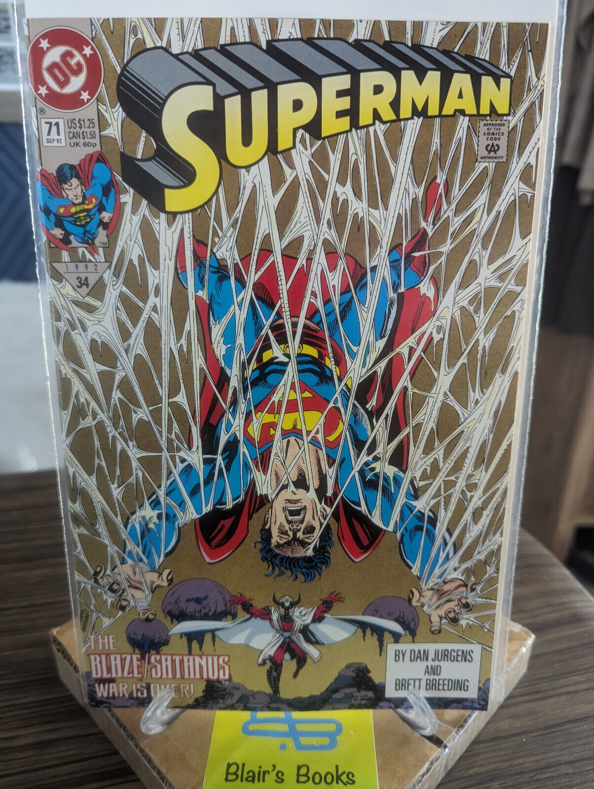 Vintage DC\'s SUPERMAN #71 [1992] VF/NM- 9.0; Dan Jurgens; Superman vs. Demons