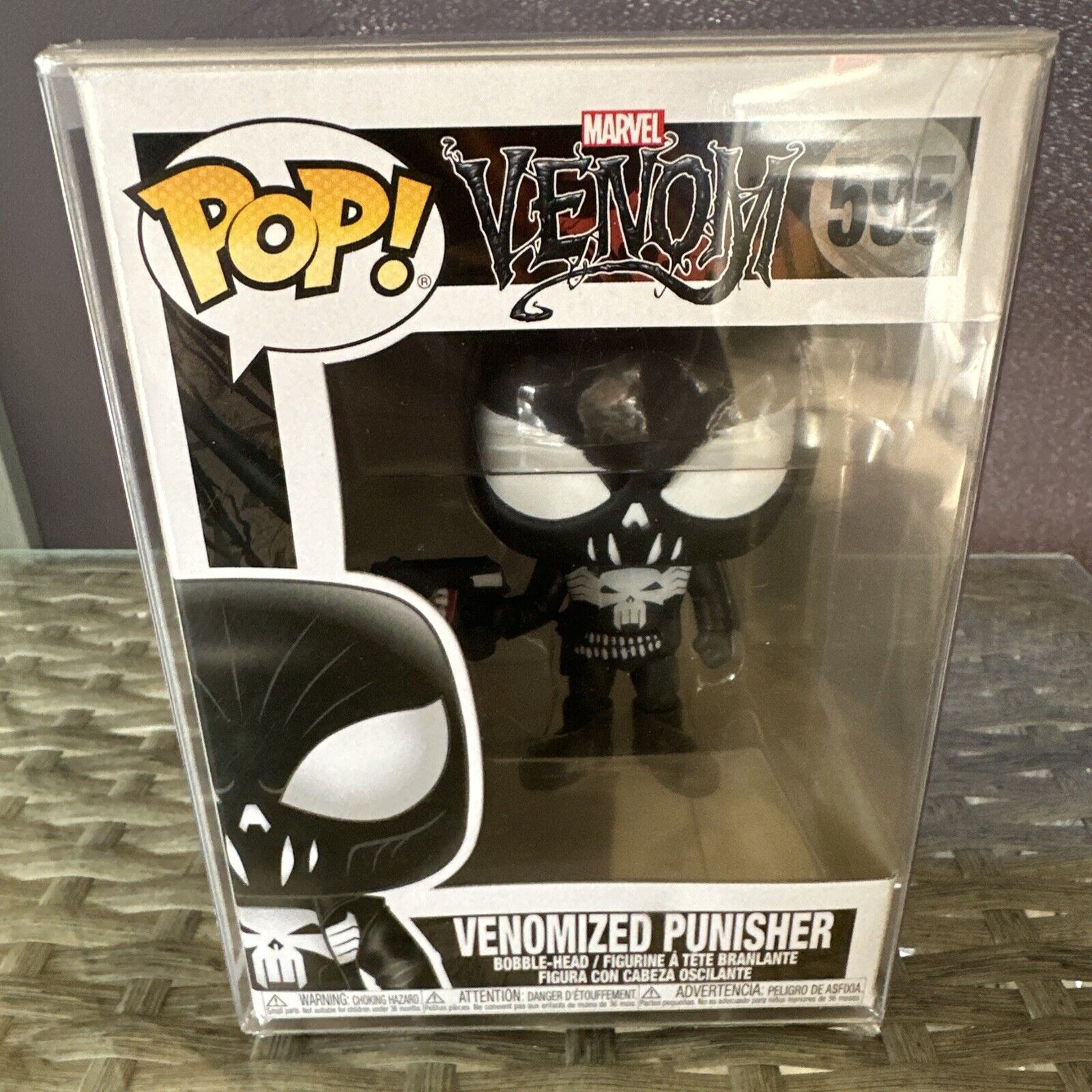 Funko Pop Venomized Punisher Vinyl Figure #595 Marvel Spider-Man Venom New