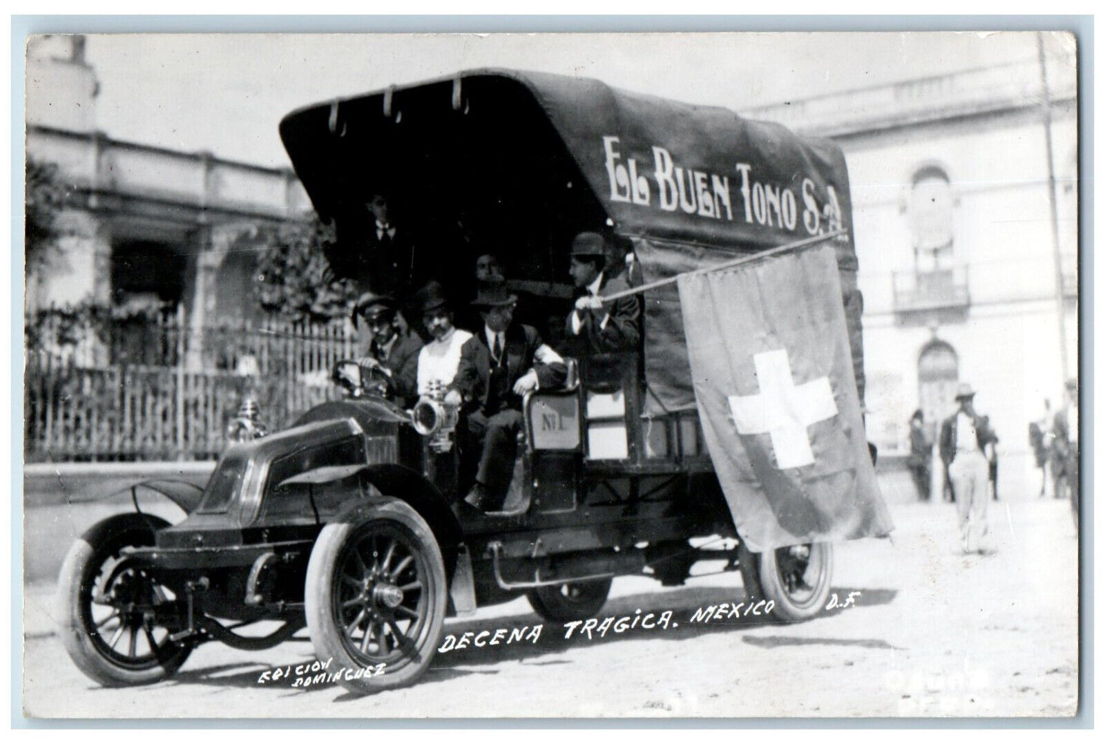 Mexico Postcard Tragic Ten The Good Tone SA Vehicle c1910\'s RPPC Photo