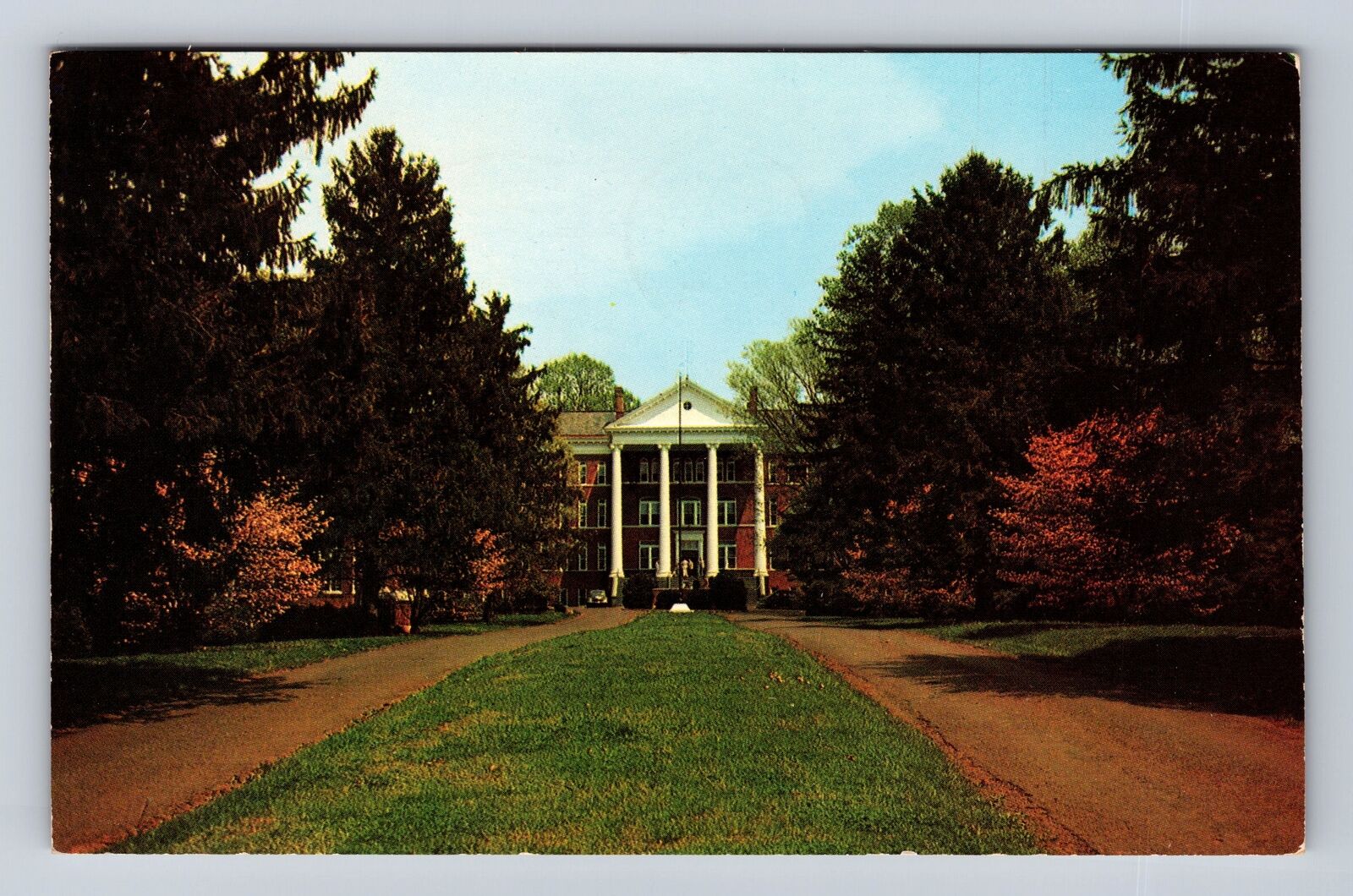 Orange VA-Virginia, Woodberry Forest School, Antique, Vintage c1953 Postcard
