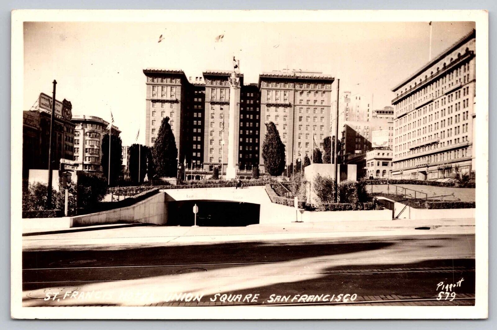 Postcard RPPC St Francis Hotel Union Square San Francisco CA