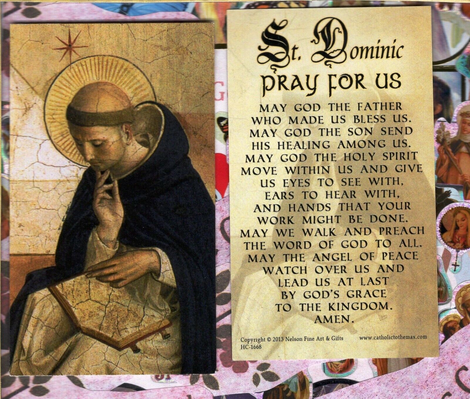 Saint St. Dominic + Prayer - Paperstock Holy Card