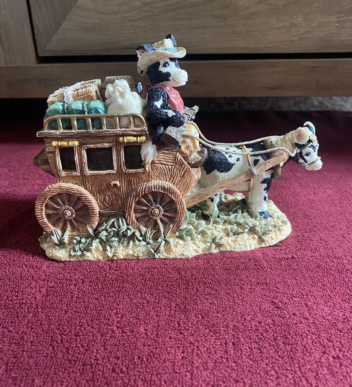 Vintage Cowtown Texas Lonesteer Musical Happy Trails Limited Edition 1993 Ganz