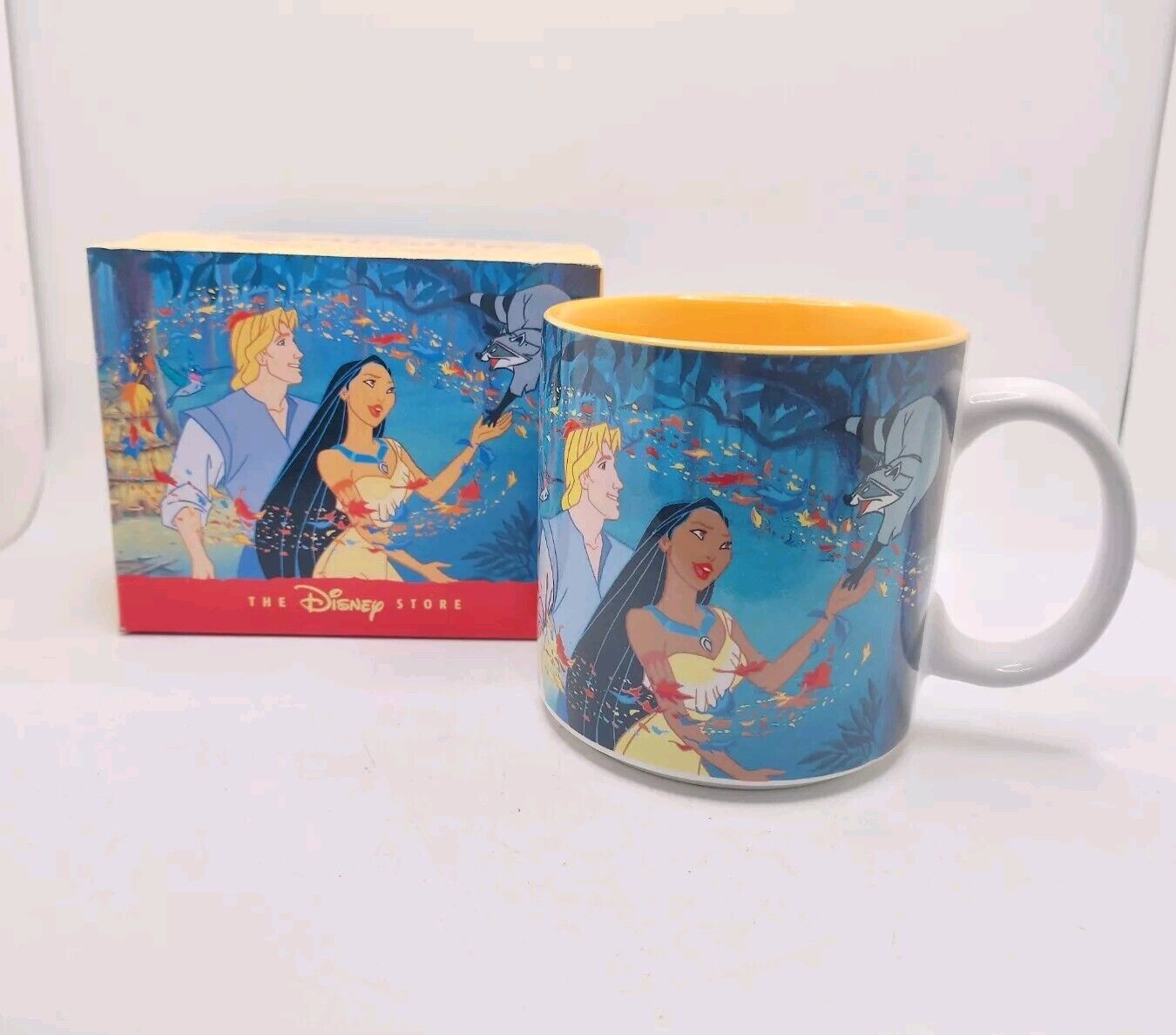 Vtg Disney Store Pocahontas Collectible Mug 1990s Made In China