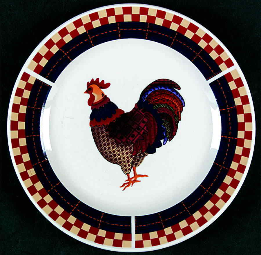 Oneida Calico Rooster Salad Plate 2411932