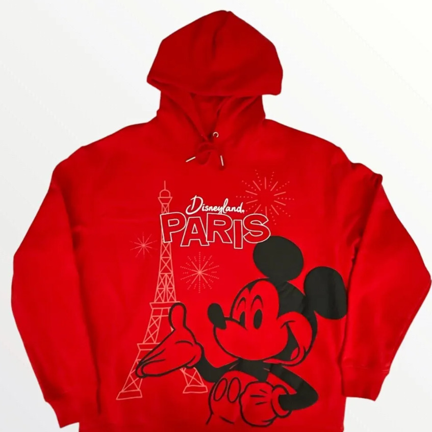 Disney Parks Disneyland Paris Eiffel Tower Mickey Pullover Hoodie S