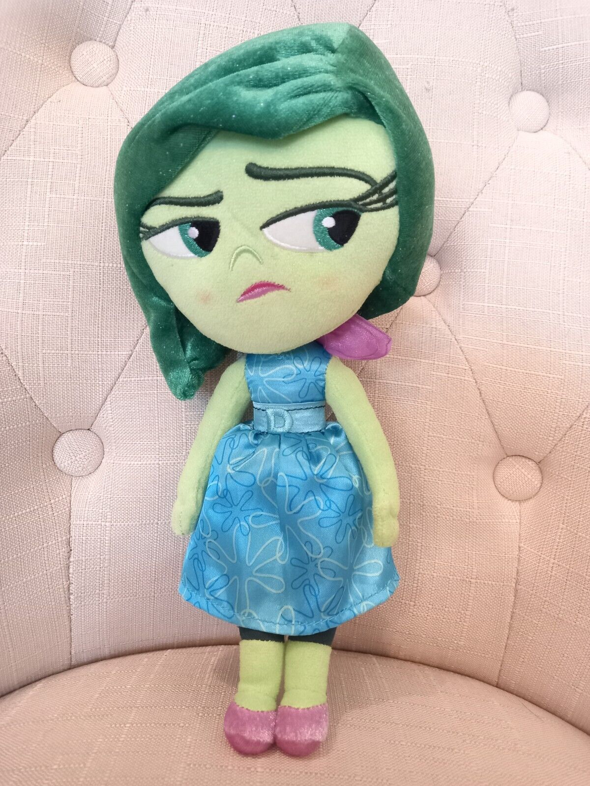 Disney Store Original Authentic Pixar Inside Out Disgust Stuffed 11\