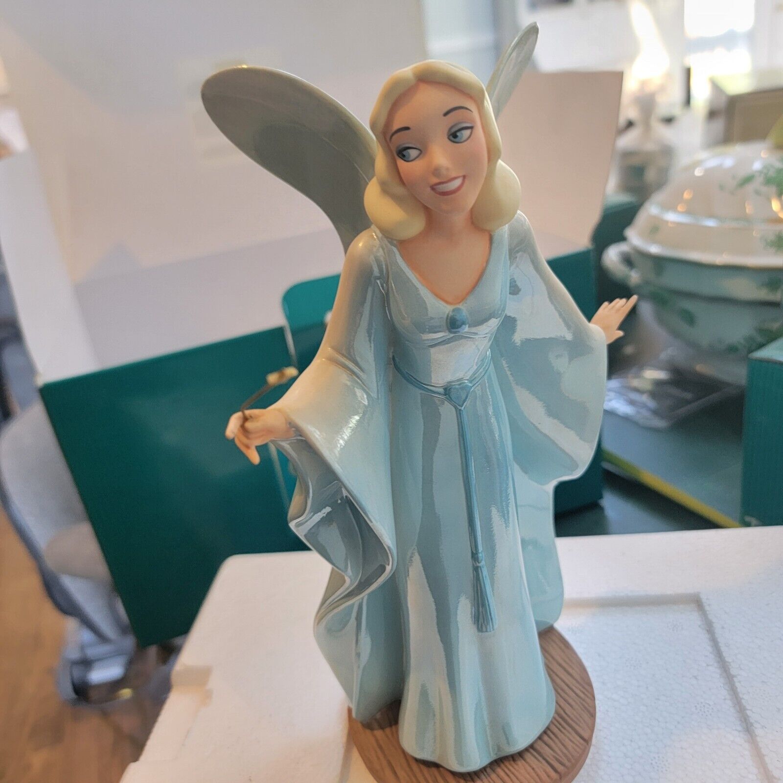 Disney WDCC Pinocchio The Blue Fairy Making Dreams Come True Figurine Box & COA