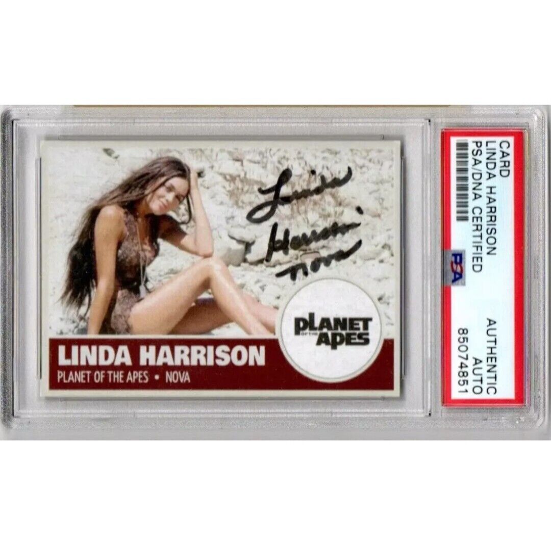 LINDA HARRISON PLANET OF THE APES NOVA SIGNED CUSTOM CARD PSA/DNA AUTHENTIC AUTO