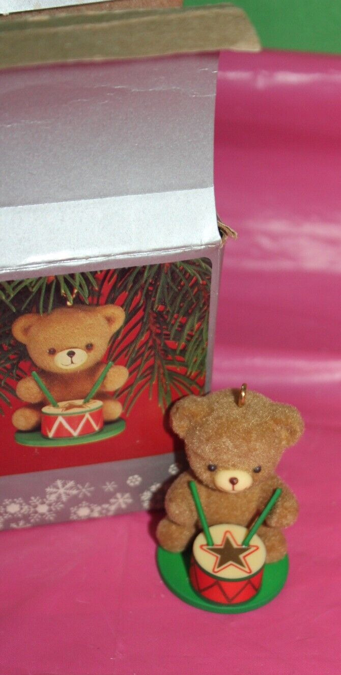 Enesco Little Drummer Vintage 1984 Christmas Bear Holiday Ornament E6241