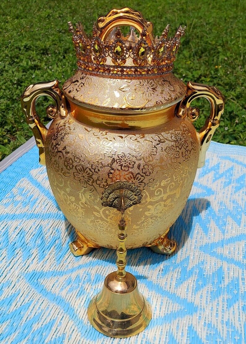 Oshun Sopera Large Gold tinaja dorada grande Ochun osun Oxum iyalode iyawo