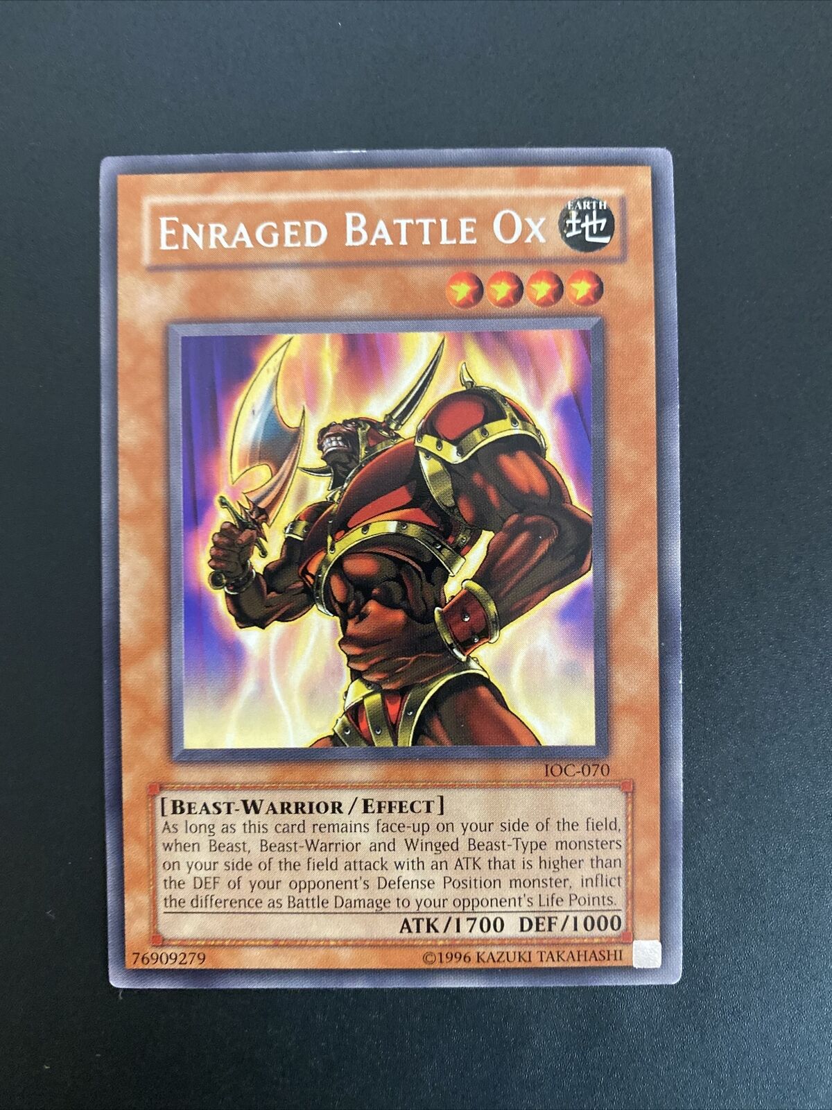 Yu-Gi-Oh Rare Ioc-070 Enraged Battle Ox Ex