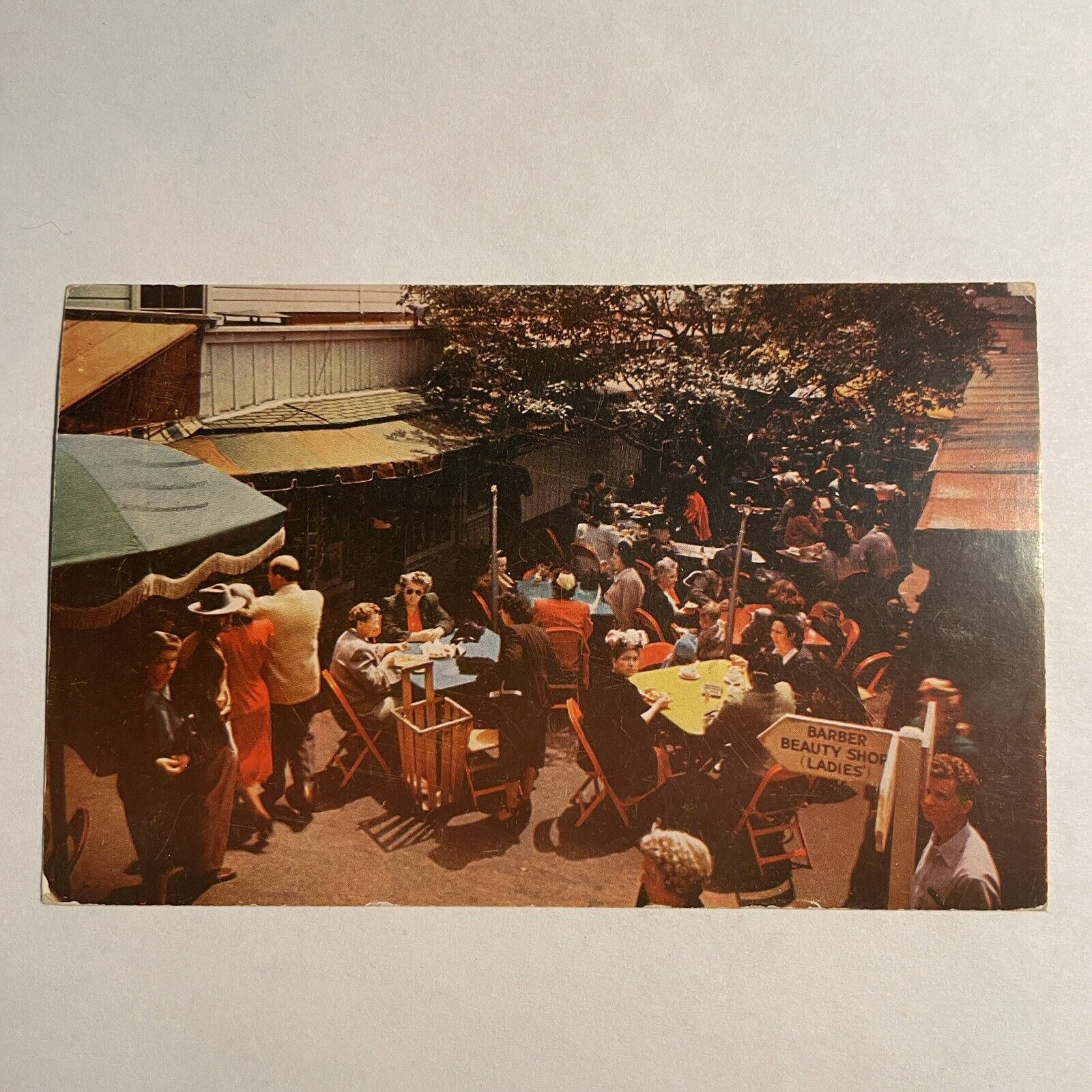 Los Angeles CA-California, Farmer\'s Market, Antique, Vintage Postcard