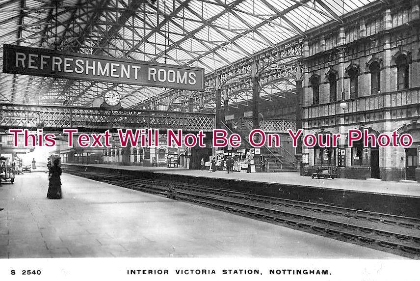 NT 876 - Nottingham Victoria Railway Station, Nottinghamshire c1911