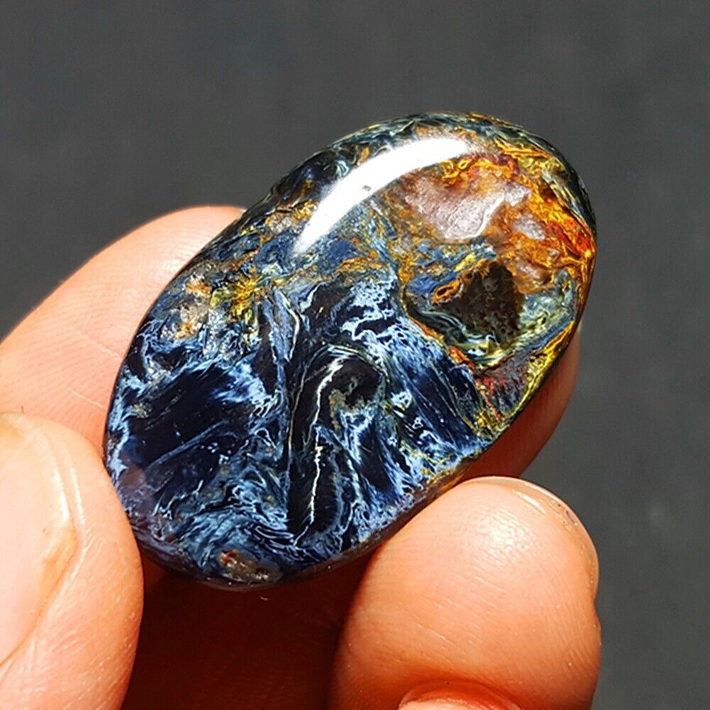 37CT Natural polishing  “Pietersite” agate crystal BALL Madagascar 44X58