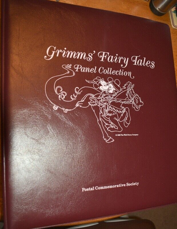Disney Grimm's Fairy Tales Panel Collection Postal Stamp Book 
