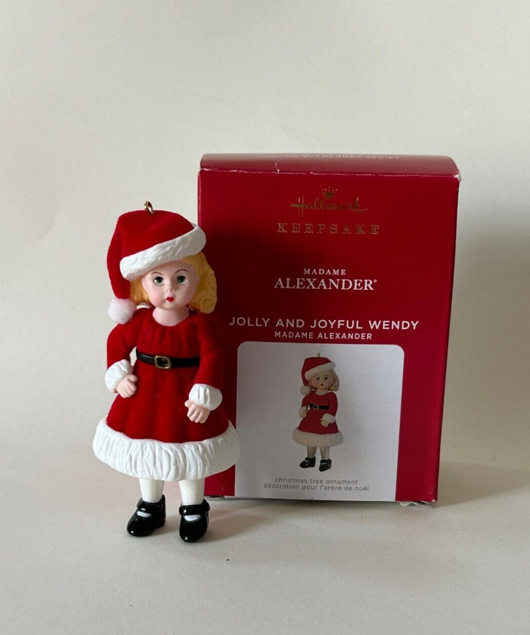 NEW - Jolly and Joyful Wendy - Madame Alexander #26 - 2021 Hallmark Ornament
