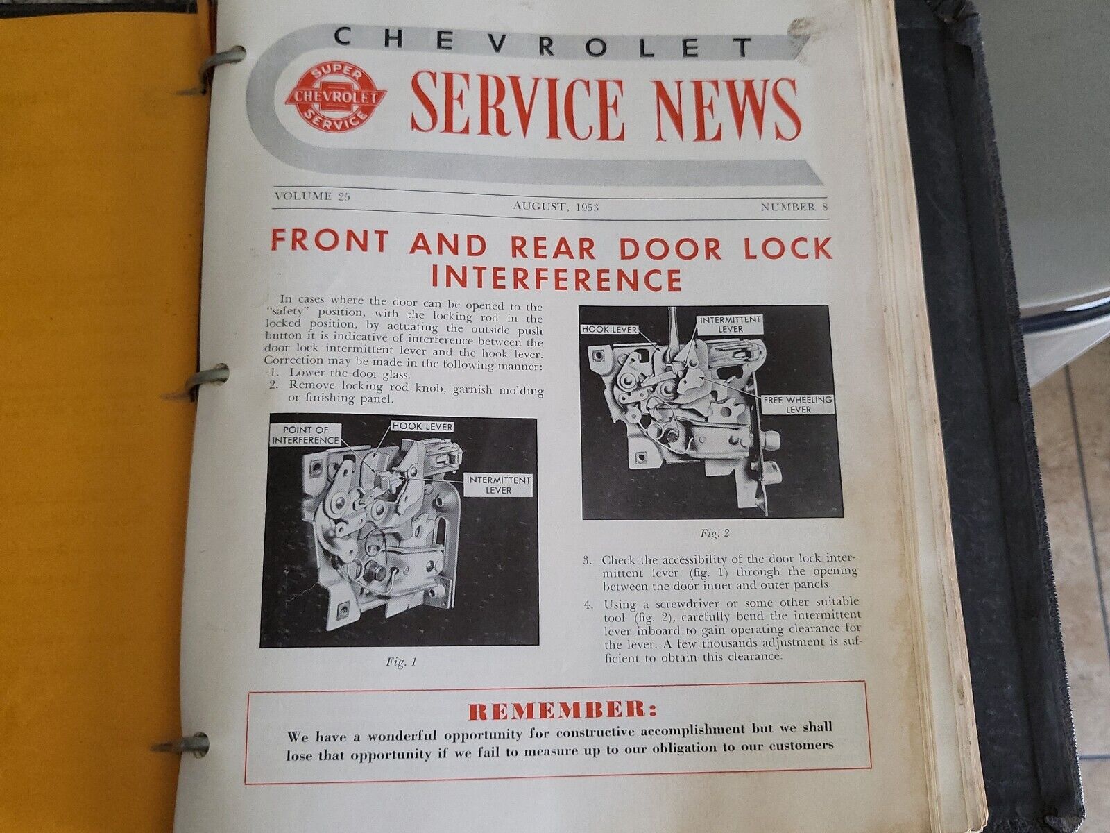 Vintage Chevrolet Service News Various Volumes From December 1947 - August 1953