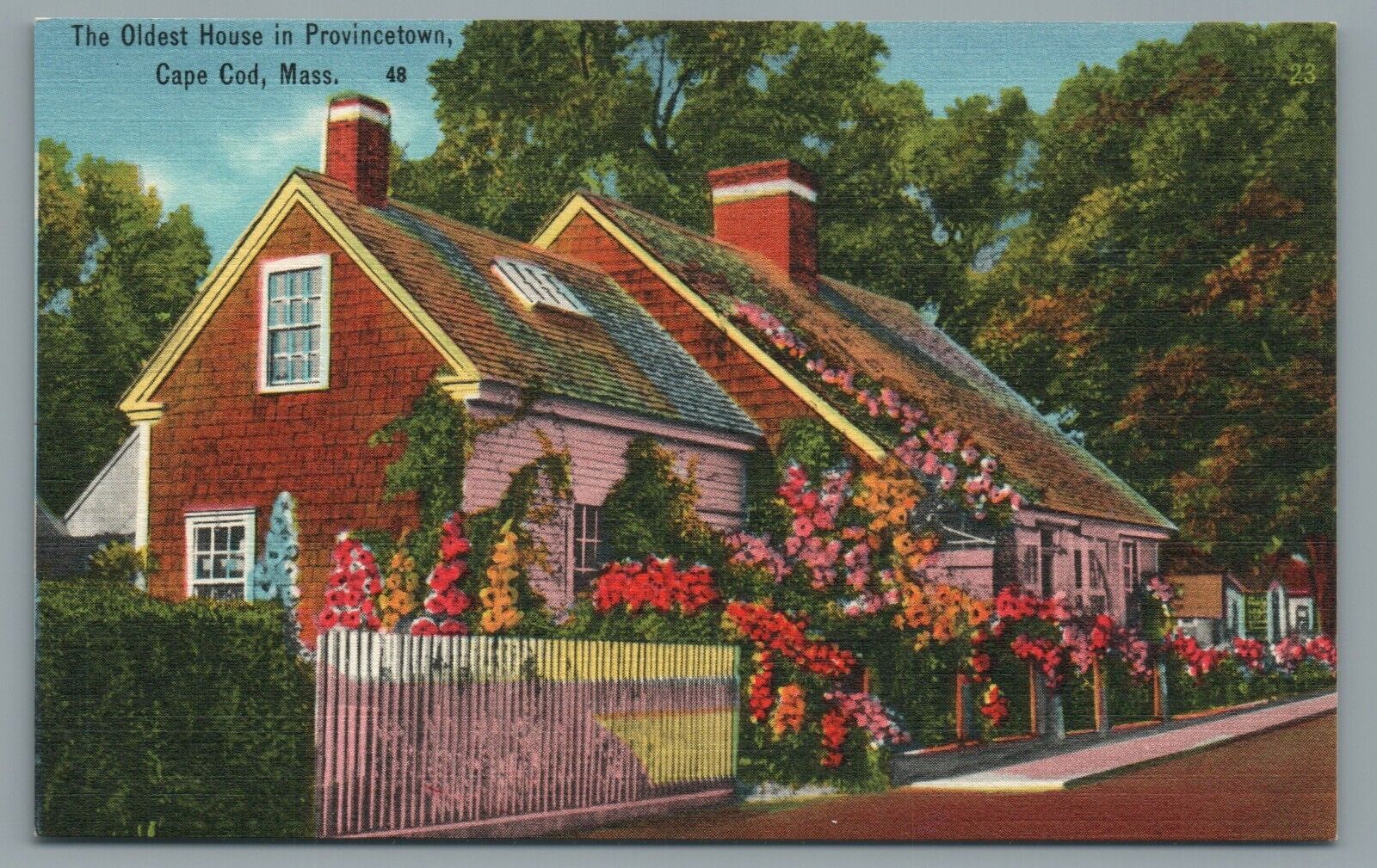The Oldest House In Provincetown Cape Cod, Massachusetts MA - Vintage Postcard