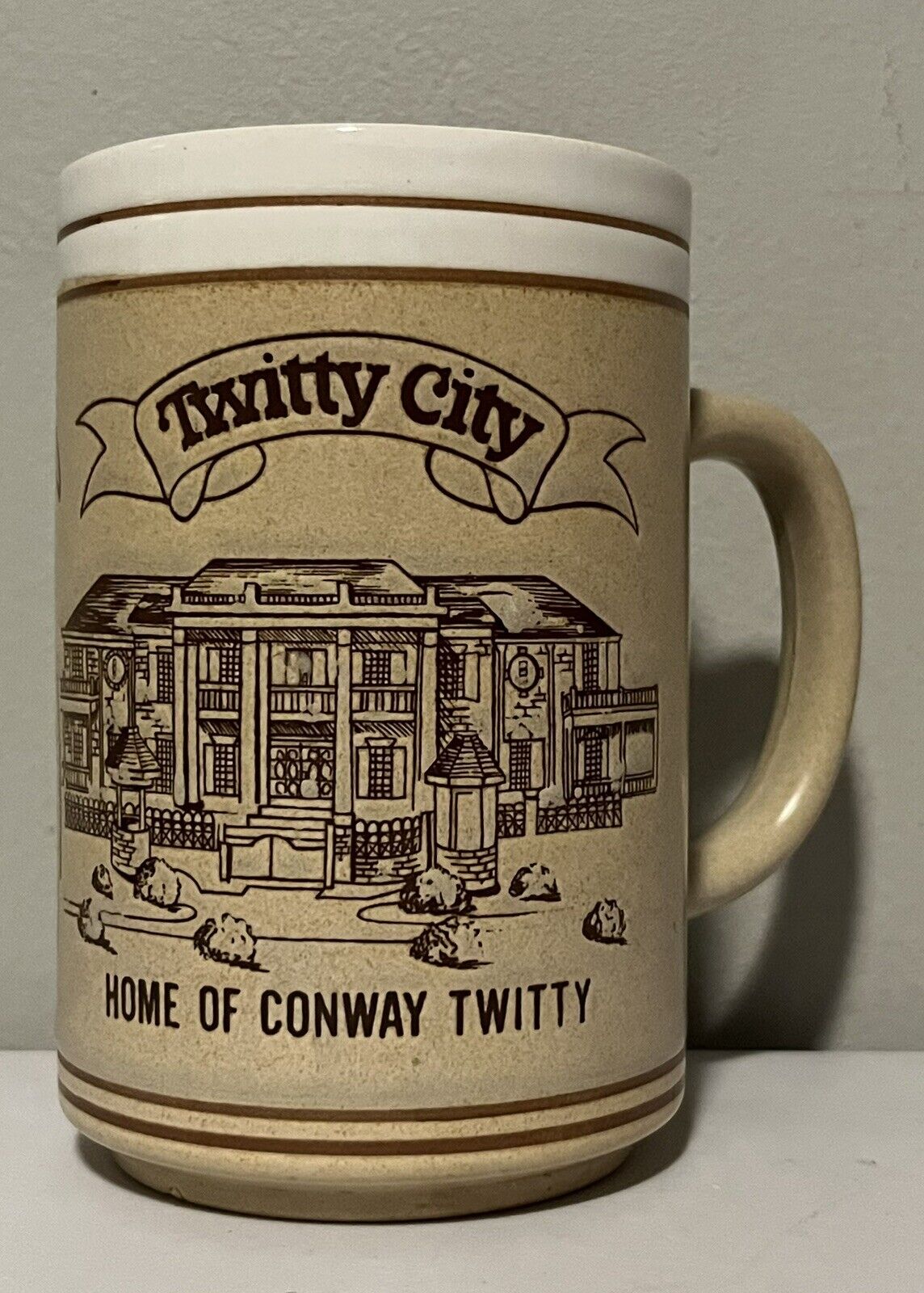 Conway Twitty Vintage Souvenir Mug - Twitty City  Music Village 5” Coffee Cup