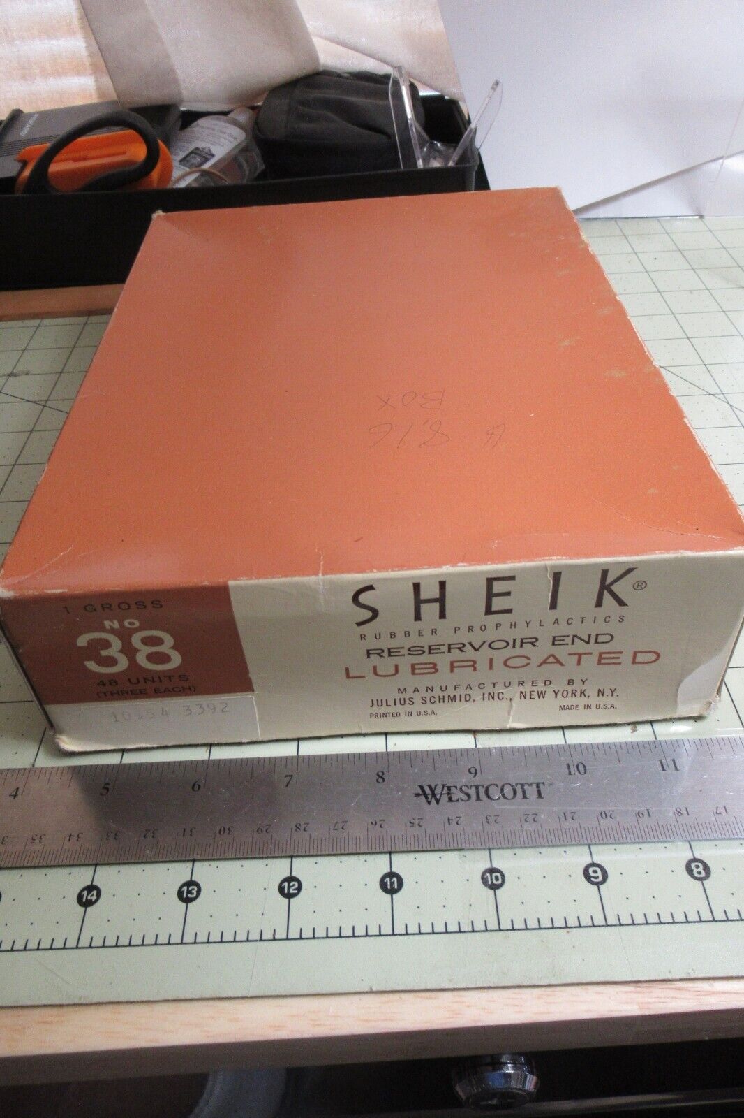 1950s VINTAGE SHEIK    Prophylactics 1 gross Box with 5 sets of  3 RARE ITEM #38