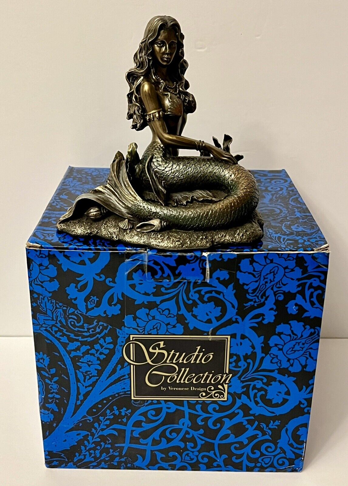 Veronese Design Mermaid Statue Bronze Finish Studio Collection NIB