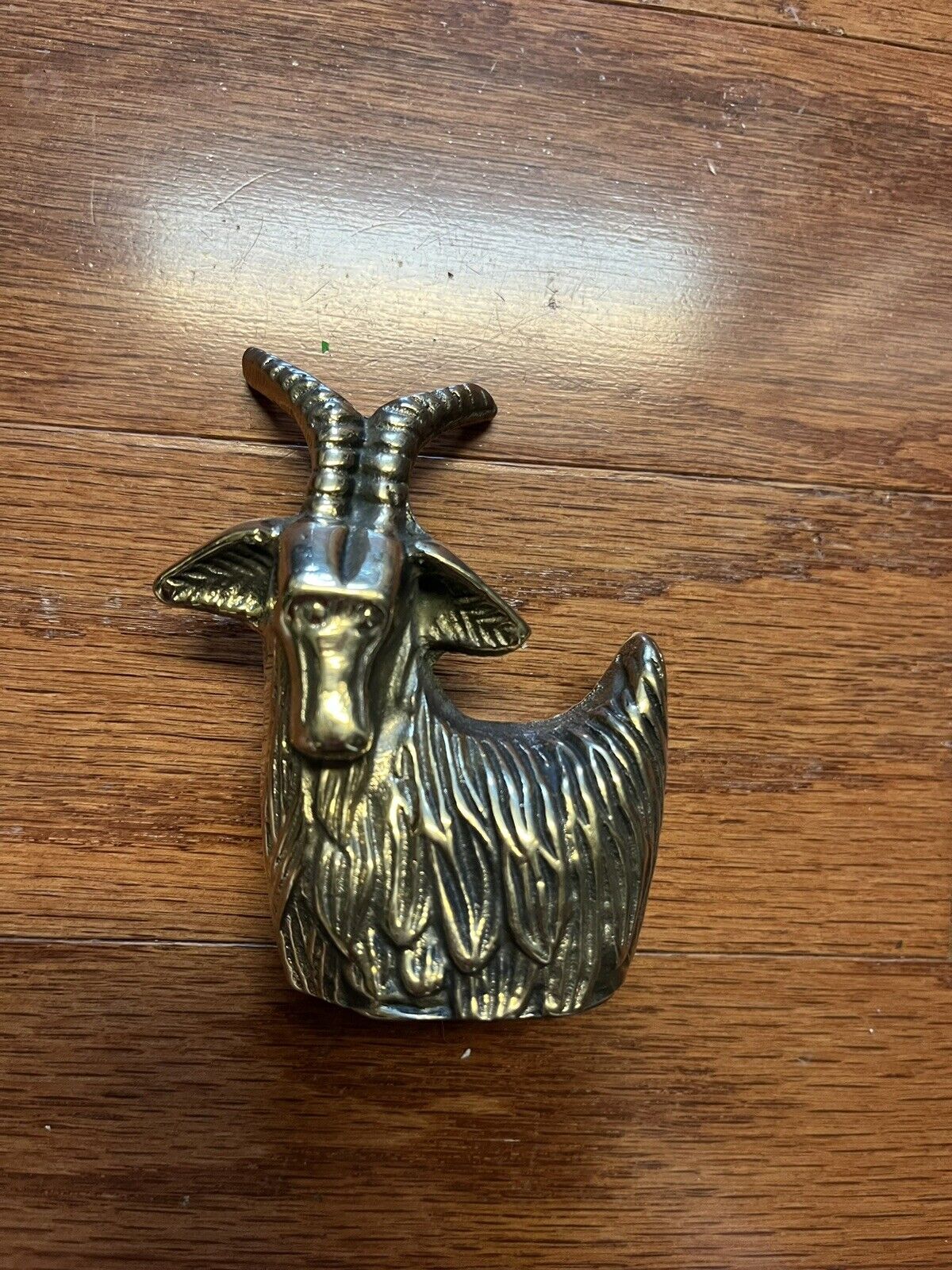 Vintage Solid Brass Goat  3-5/8” H New Old Stock