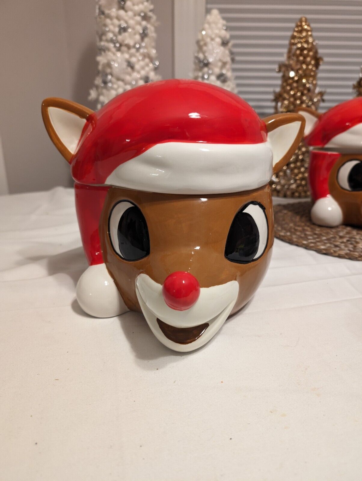 Rudolph The Red-Nosed Reindeer Cookie Jar Zrike Brands 