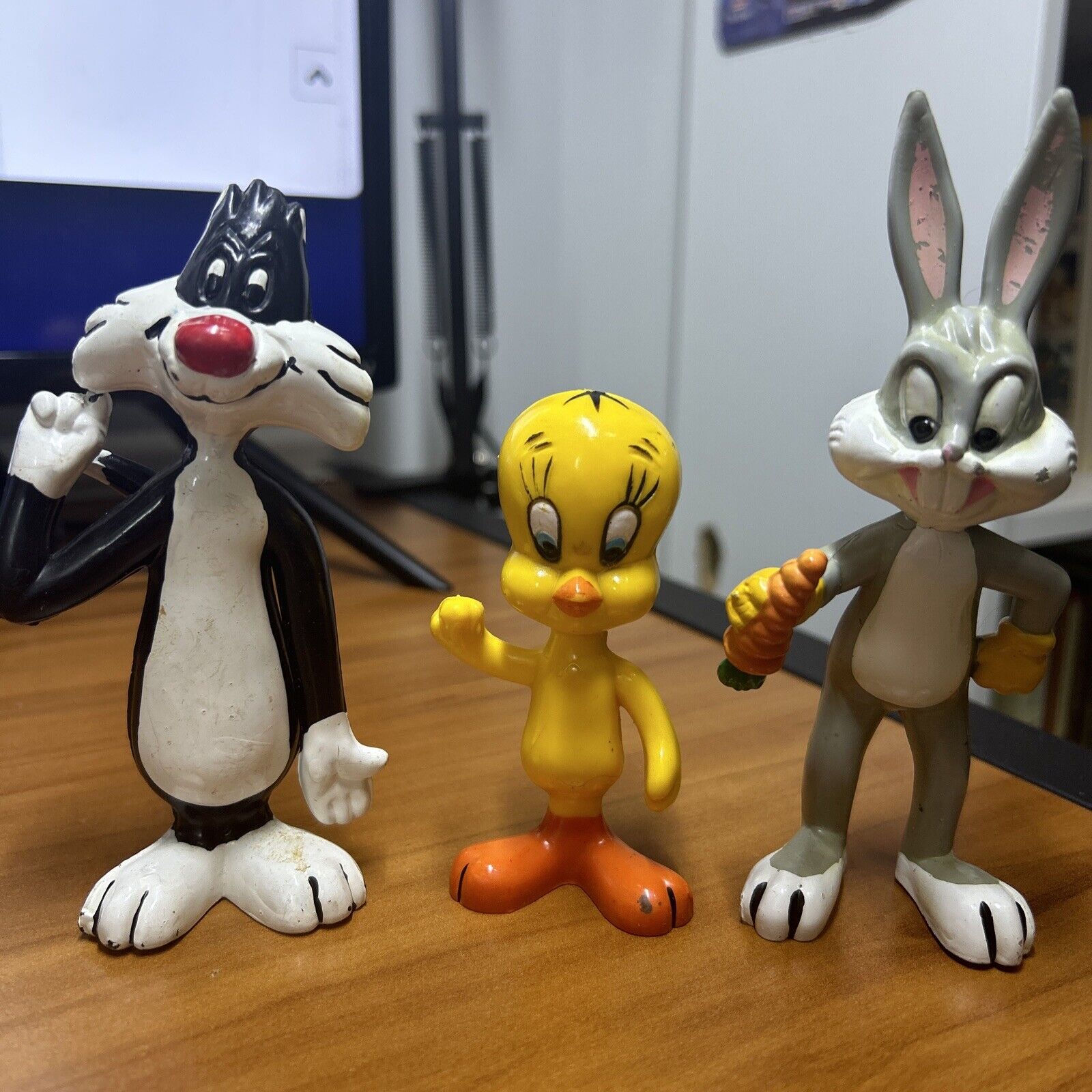 1976 Vintage Bugs Bunny Sylvester Tweety R. Dakin & Co Looney Toons Lot Of 3