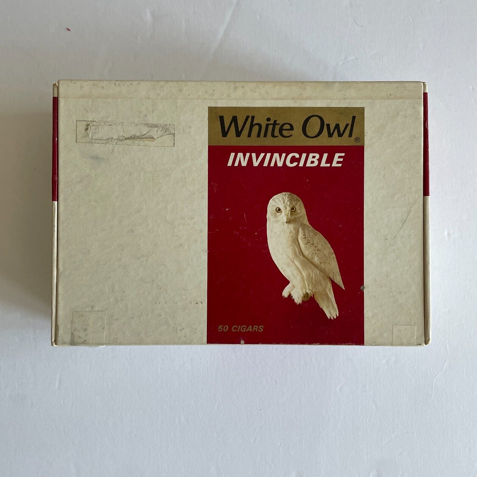 White Owl Invincible Cigar Box General Cigar Company NY Vintage Tobacco S