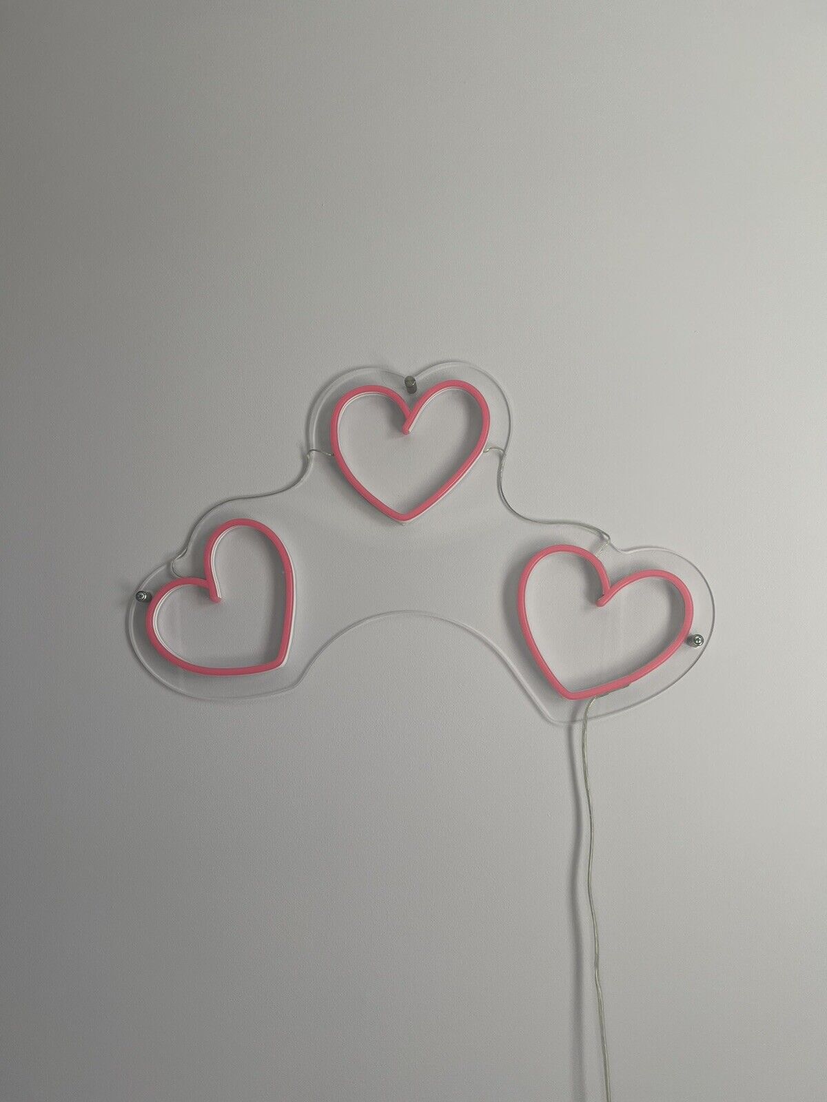 Heart Shaped Neon LED Sign. Custom Made, 25inches