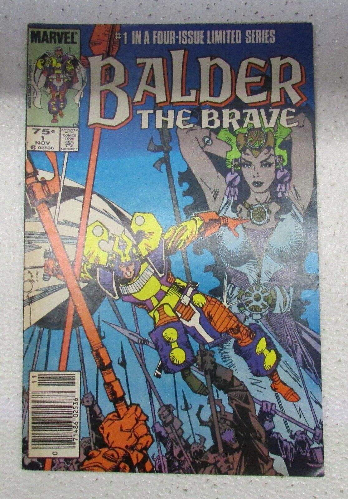 Vintage Marvel Comics Balder The Brave Vol 1 No 1 November 1985 Comic Book