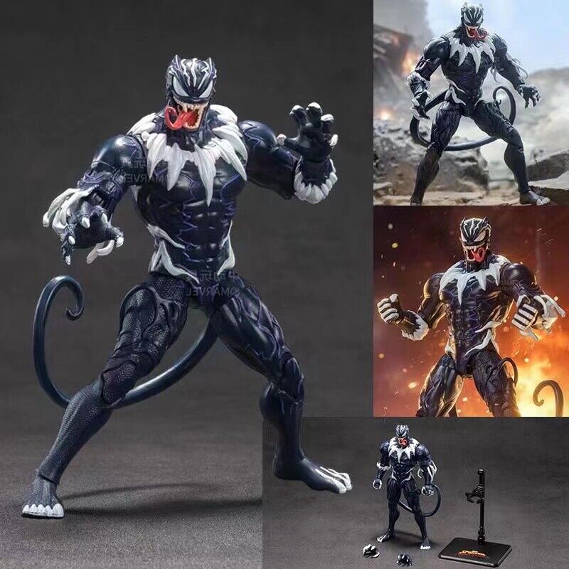ZD TOYS Venomized Black Panther Action Figure Kids Toys Xmas Gift New 7in