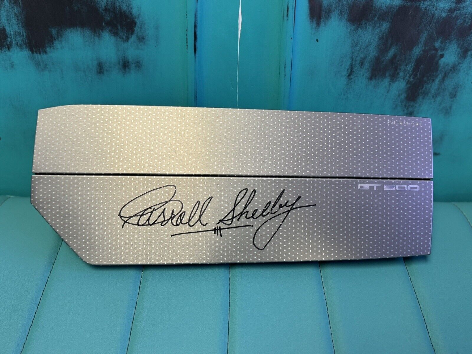 2010-2012 GT500 Dashboard Airbag Cover Autographed signed by Carroll Shelby Rare