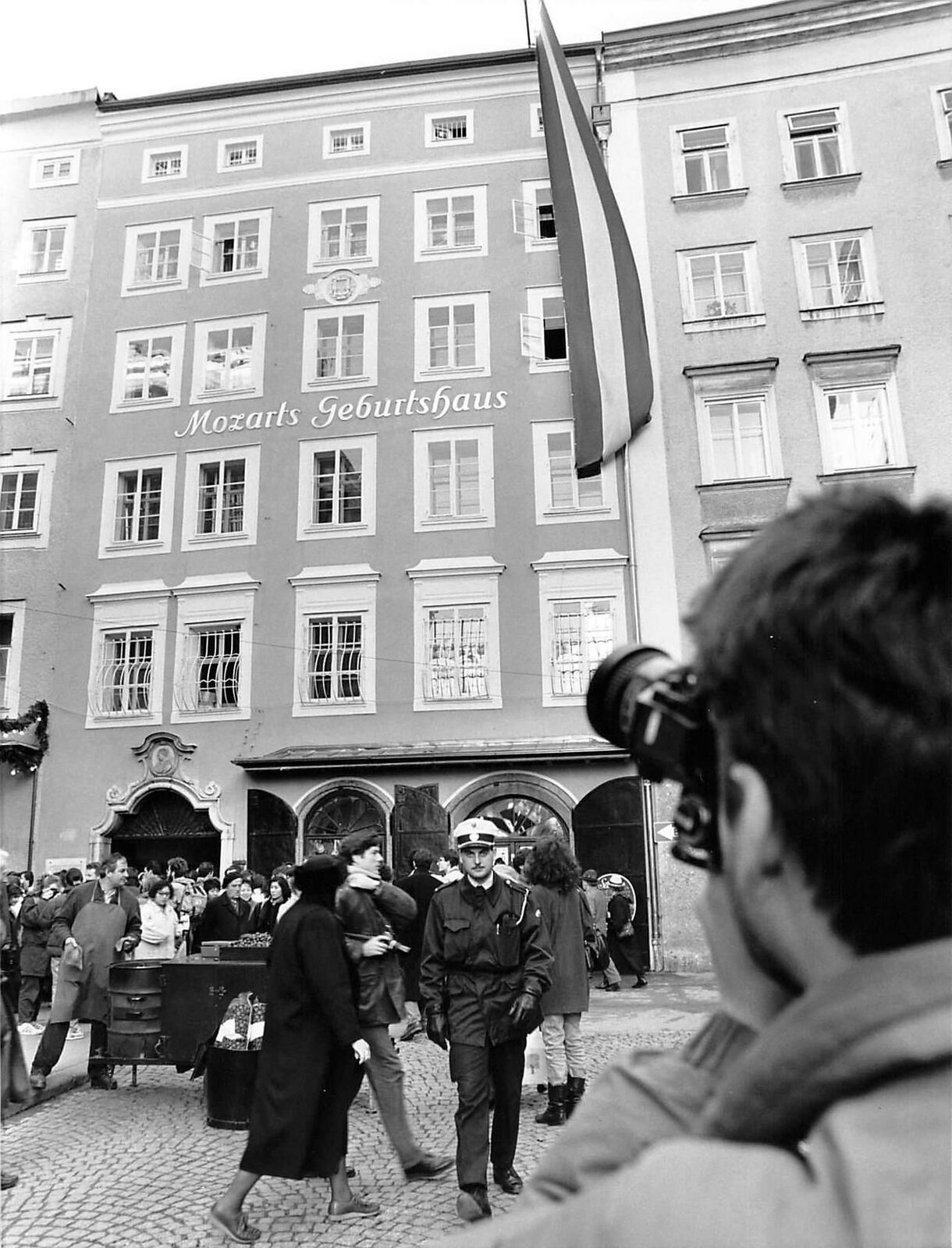 1991 Press Photo MOZART Geburtshaus Salzburg Austria 200th Death Anniversary kg