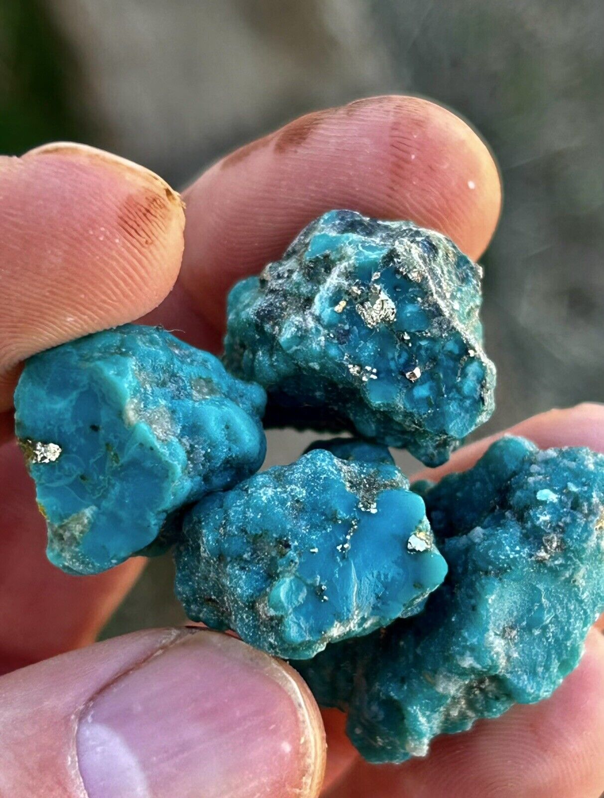 SPECIAL OFFER: 1 LB Blue Basin Graded Turquoise, Arizona-mined. Electric Blues