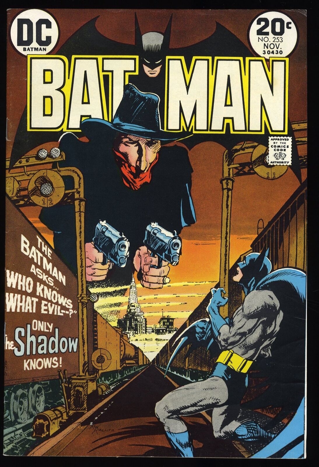 Batman #253 VF- 7.5 Batman meets The Shadow Cover by Kaluta DC Comics 1973